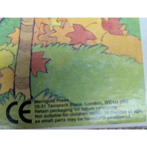 Vintage Sesame Street Fall Themed Frame Puzzle Merrigold Press Big Bird 1991 - Picture 5 of 6